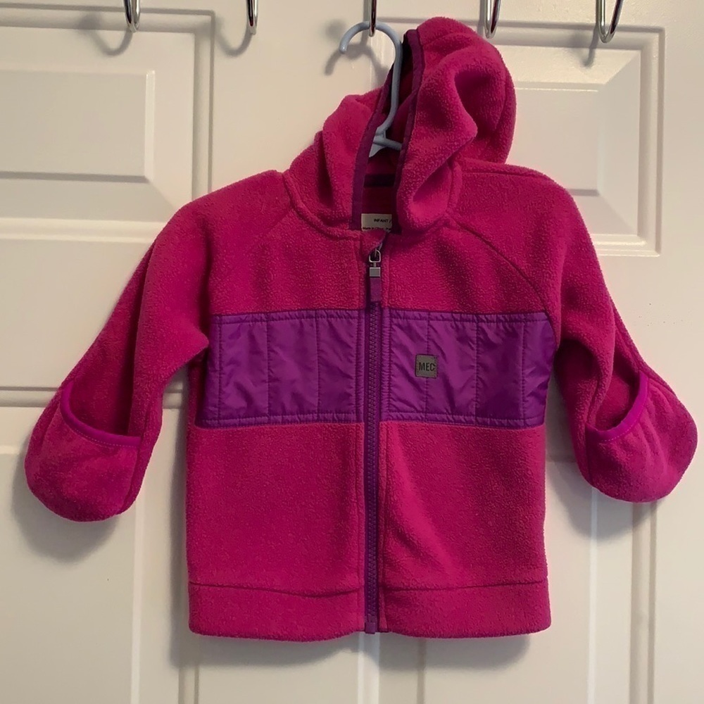 MEC Ursus pink fleece jacket 6 months… - Picture 1 of 5